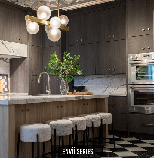 European-Style or Frameless Cabinets, Characterized by the absence of the Face Frame.