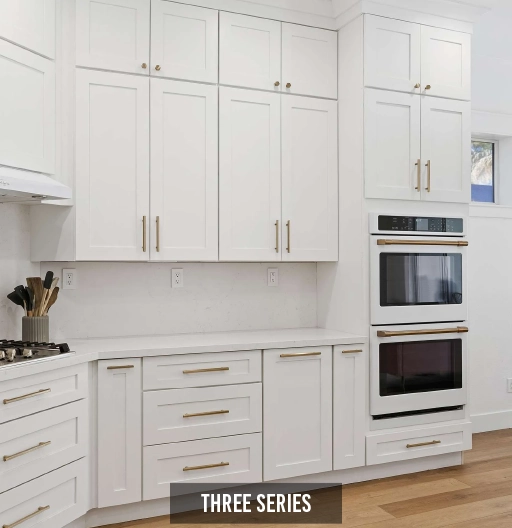 4 Styles, Shaker, Slim Shaker, Tahoe & The Cambria, available in pre-determined finishes